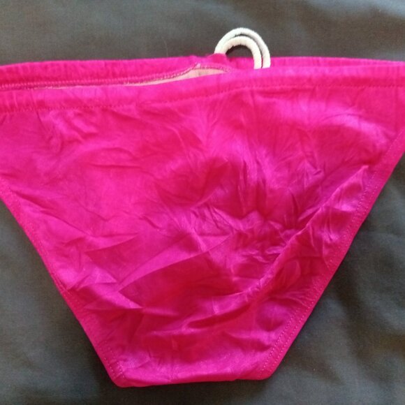 NWOT VINTAGE PINK HOM SWIM BRIEF, Size 30" / "S", 1" Sides - Picture 2 of 7